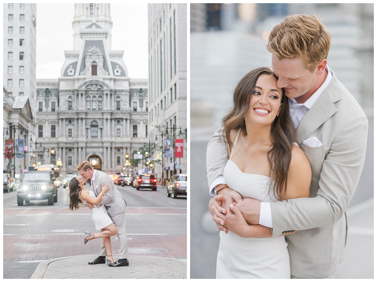 Center City Philadelphia Engagement Photos