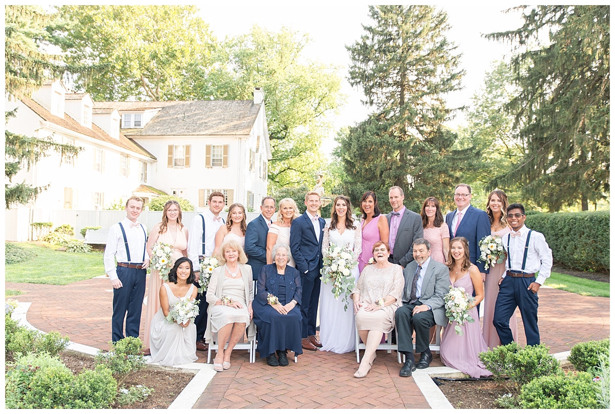 Family Formal Photos at White Chimneys Wedding Venue Gap, PA