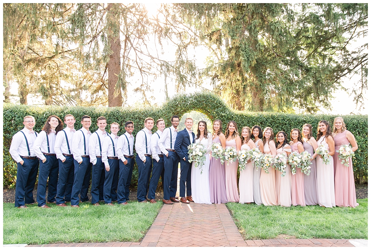 Bridal Party Pictures Blush, Gold and greenery