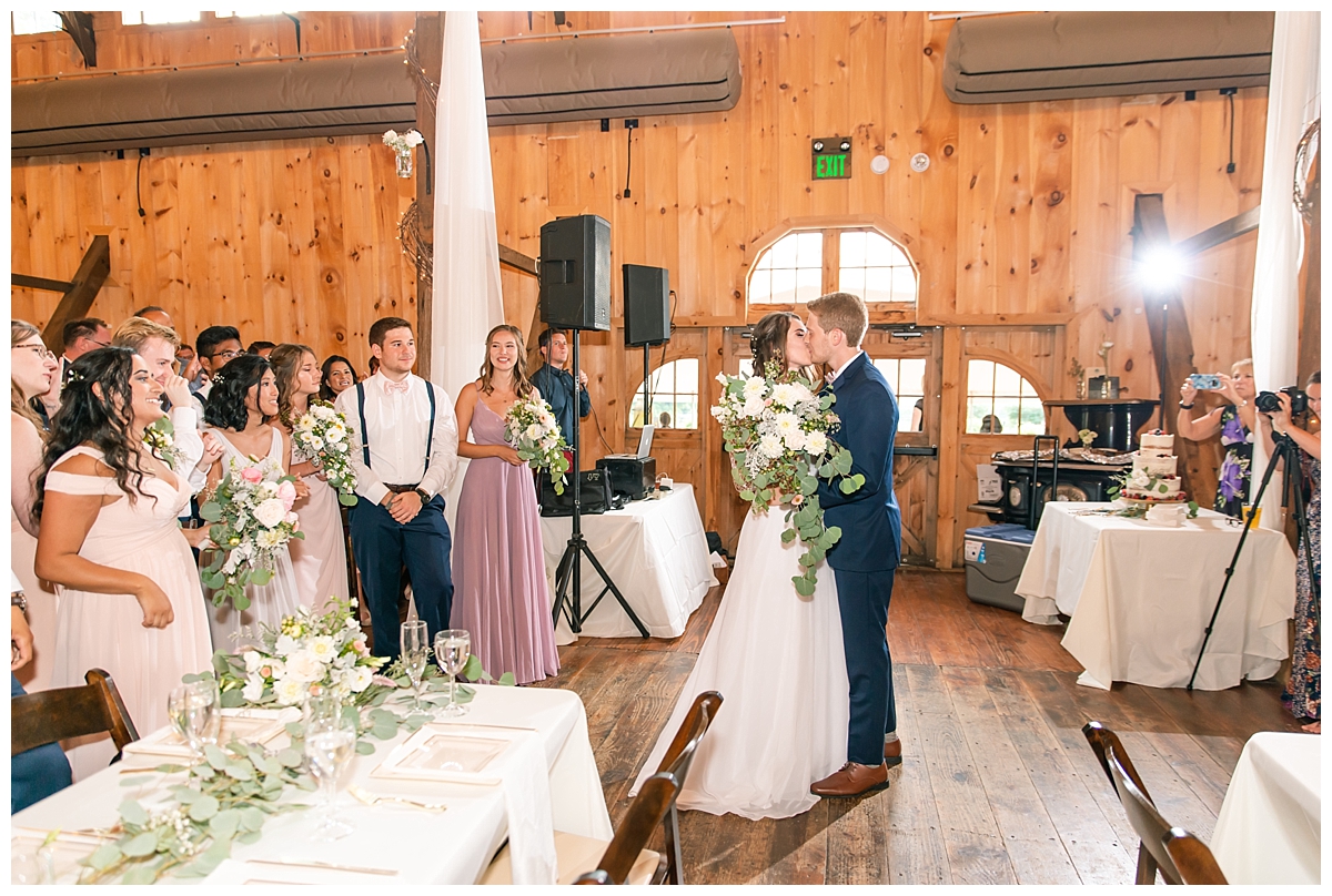 Elegant rustic wedding reception