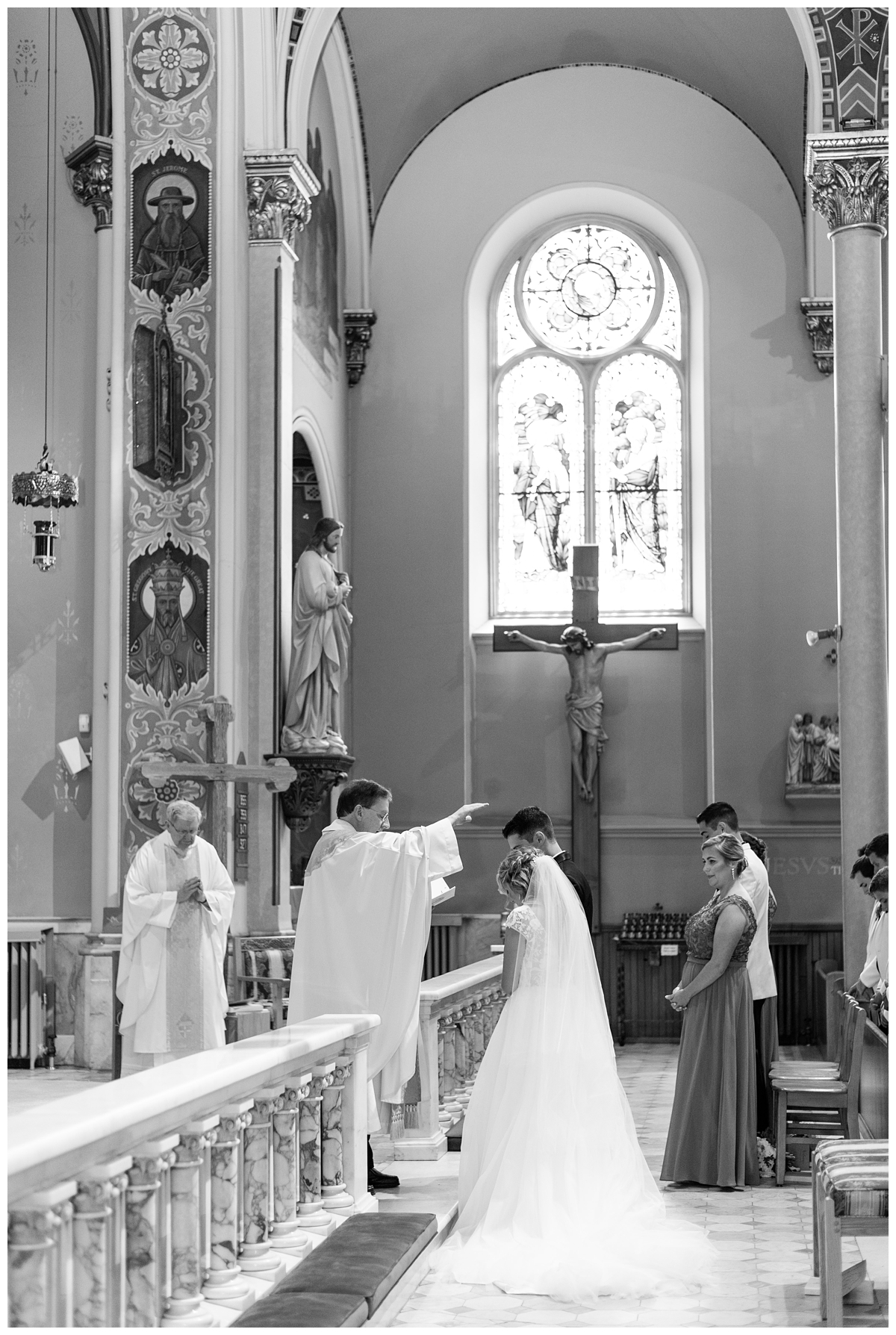 Wedding mass at St. Joseph Catholic Church