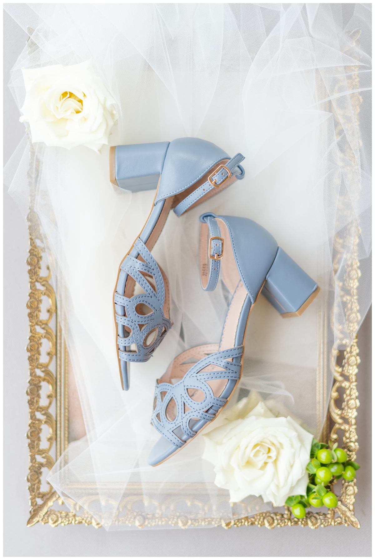 Slate Blue Bridal Shoes