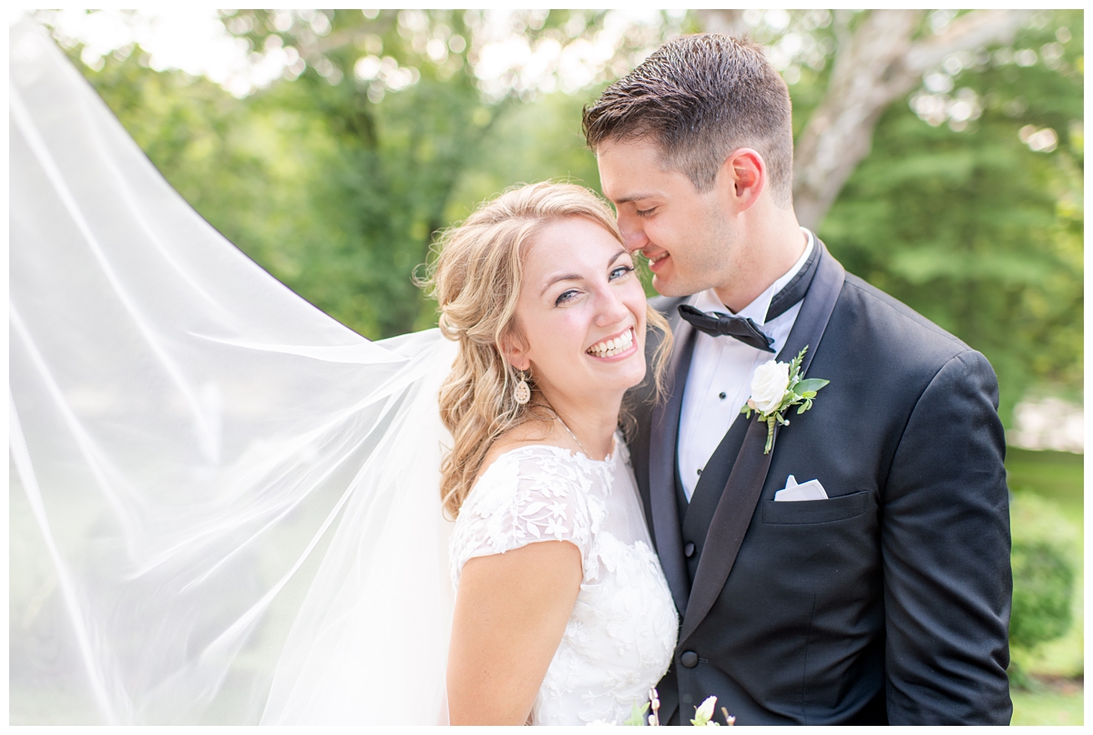 Bride and Groom Portraits at Riverdale Manor