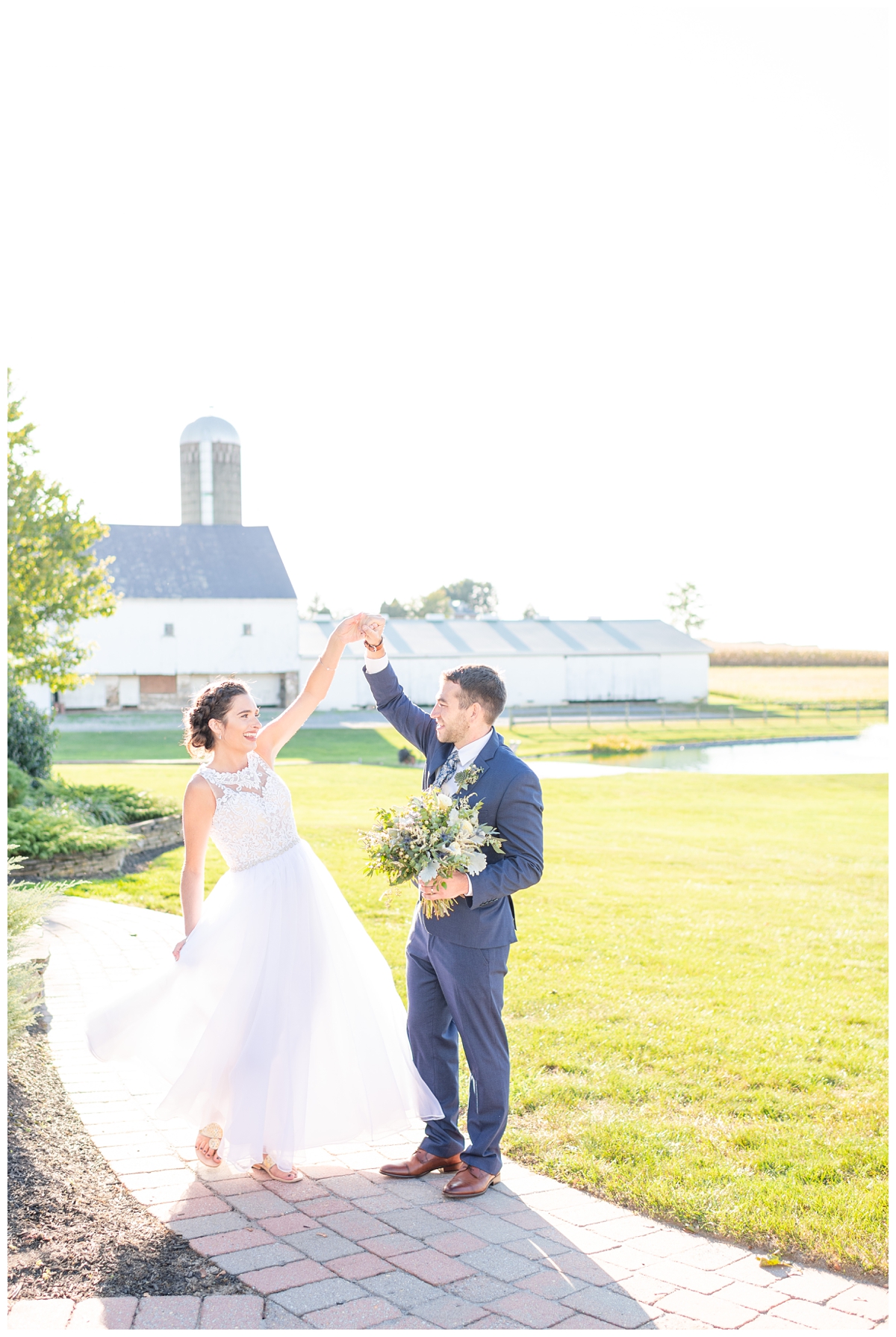 Light and romantic wedding photographer in Lancaster, PA