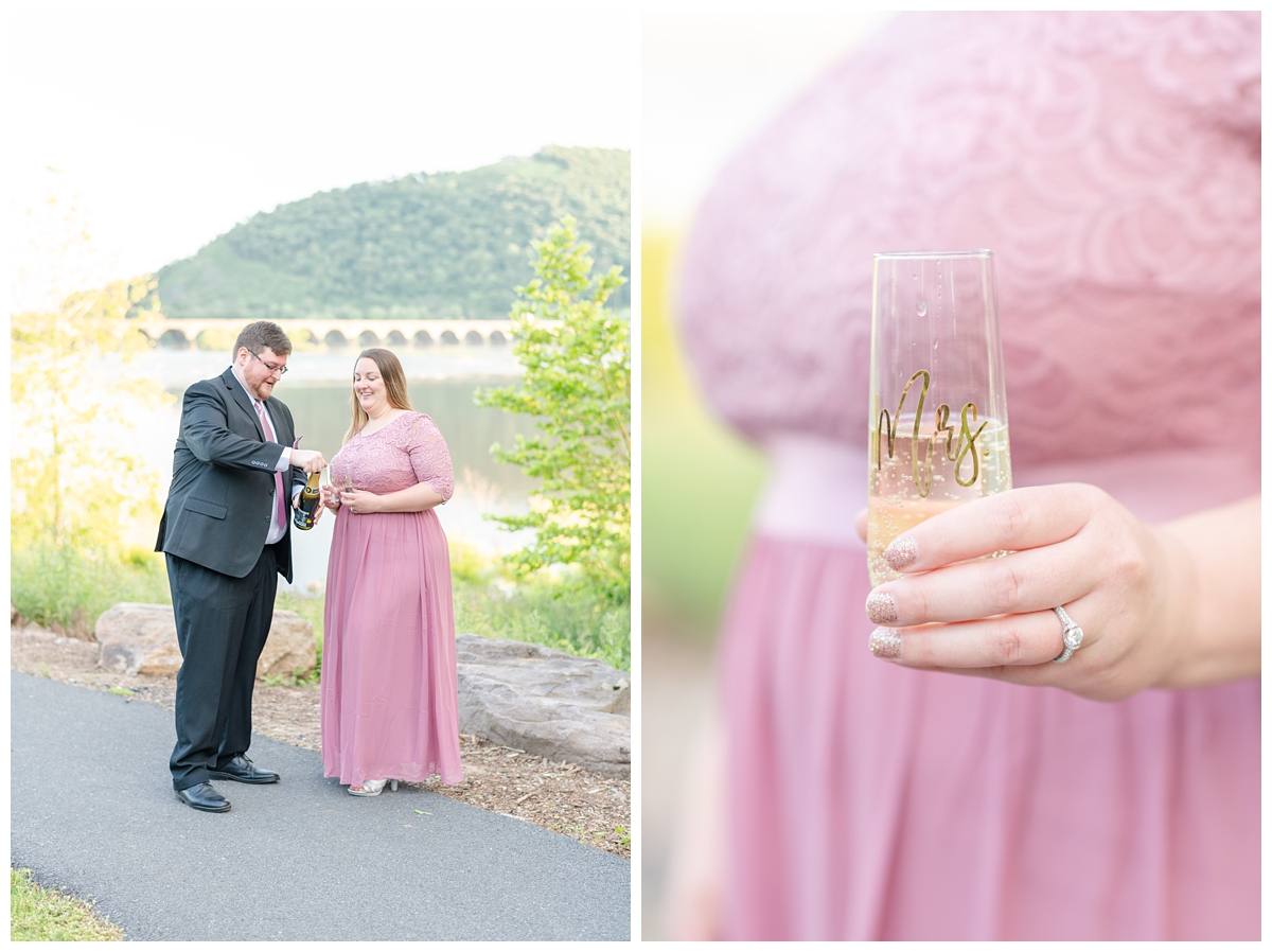 Engagement Session with Champagne