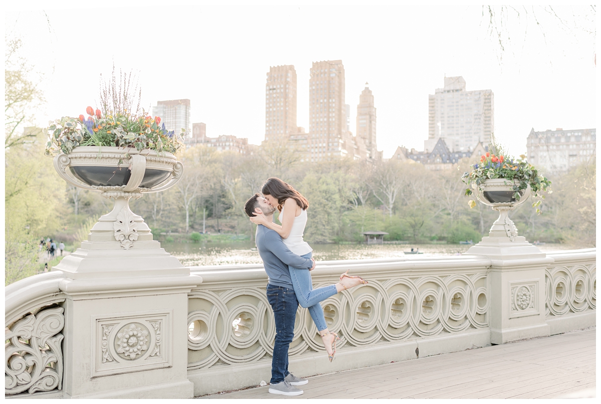 Bow Bridge Central Park, NYC Engagement Photo Session