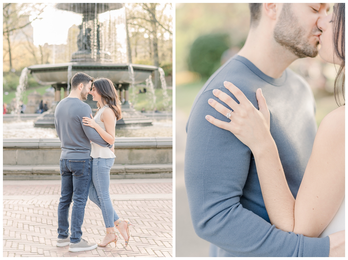 Bethesda Fountain Central Park, NYC Engagement Photo Session