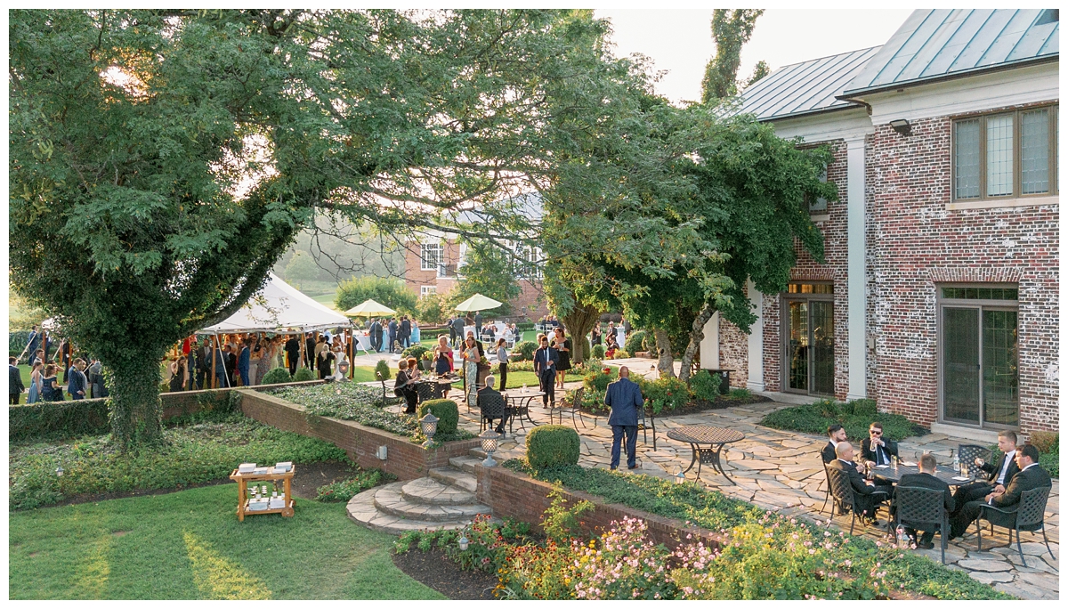 Cocktail Hour at Hamilton Farm Golf Club Wedding