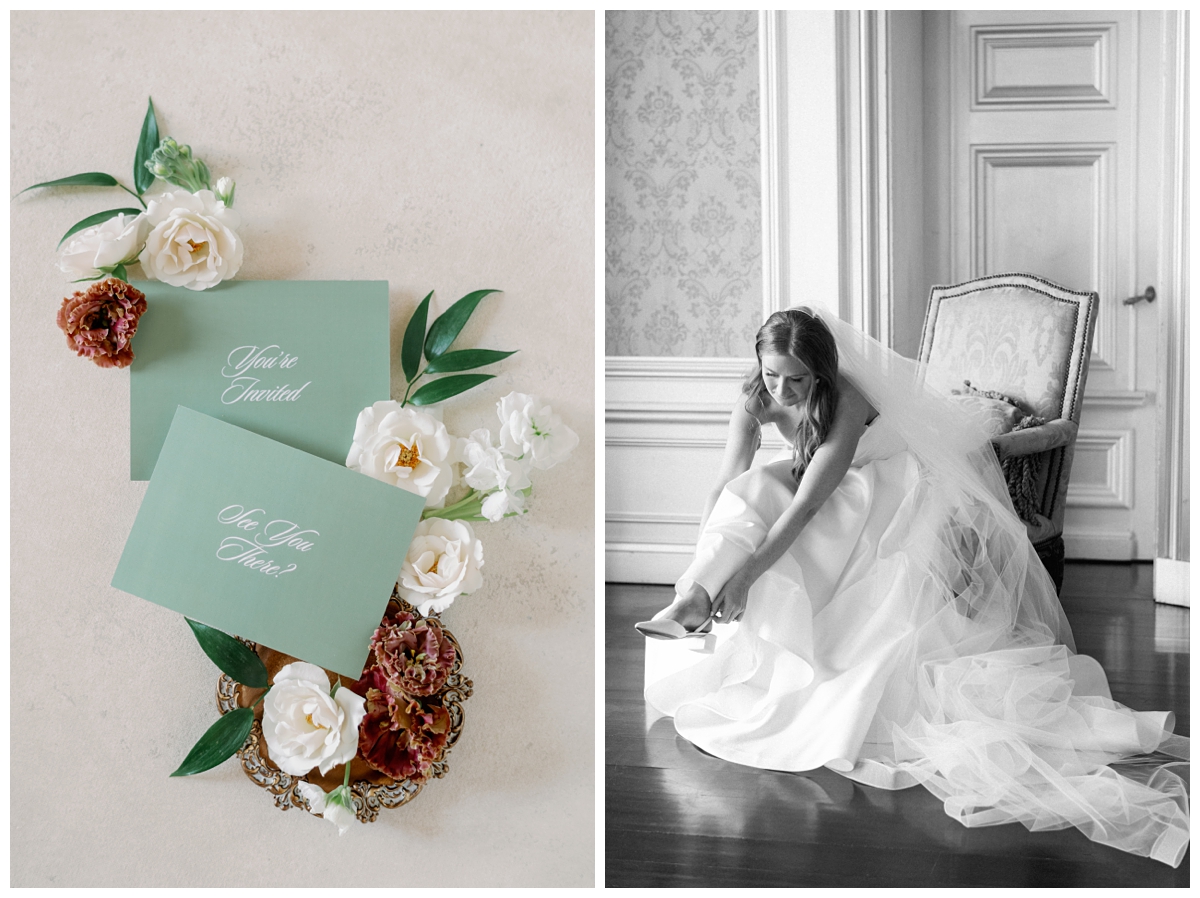 Bride getting ready at Hamilton Farm Golf Club