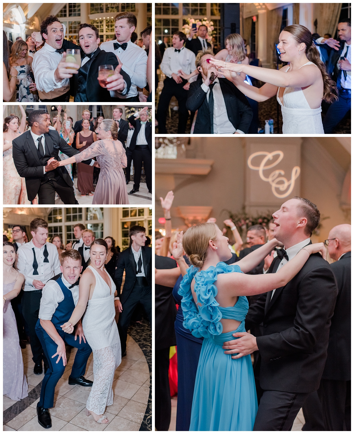 oyful wedding reception and packed dance floor at Ashford Estate