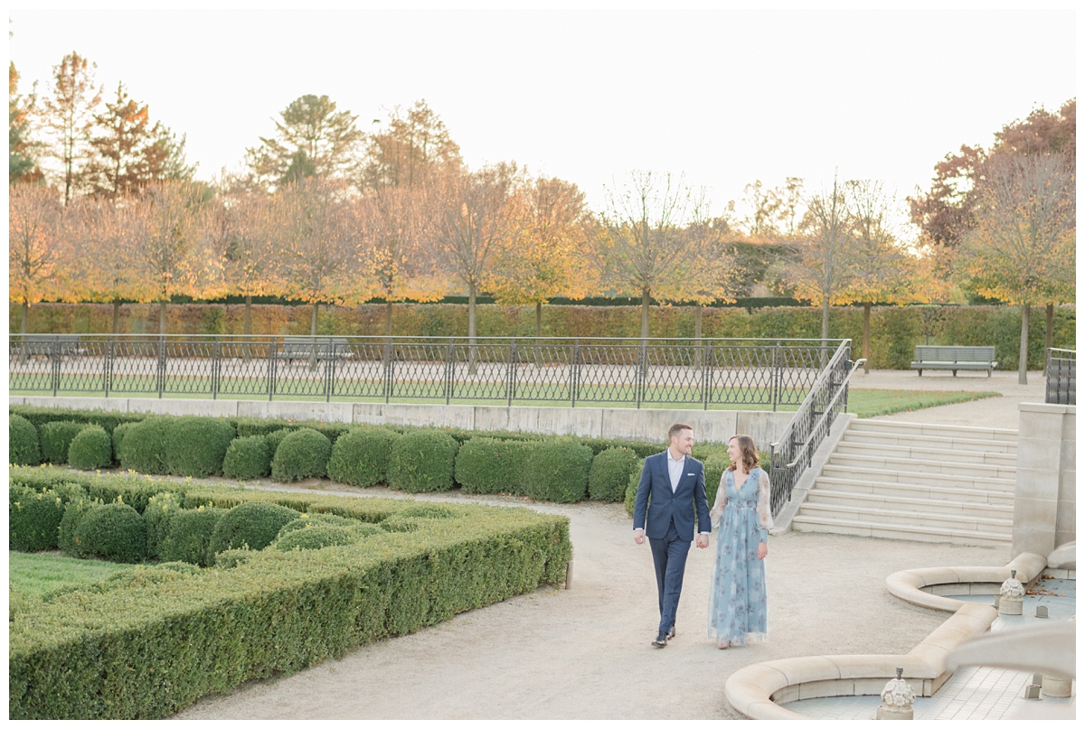 Longwood Gardens Engagement Session in Spring