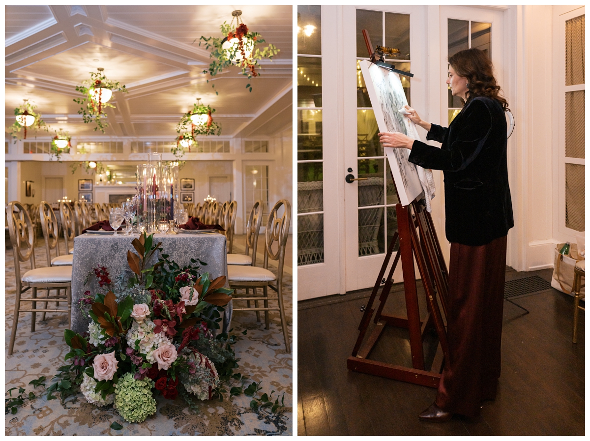 Elegant Gibson Island Wedding Reception