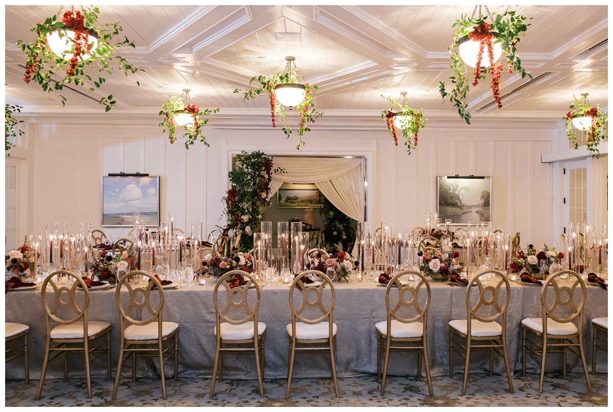 Gibson Island Club Winter Wedding Reception