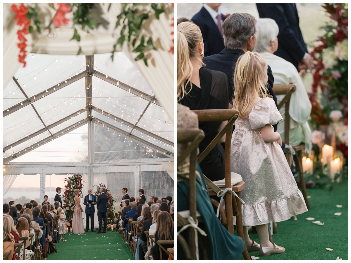 Gibson Island Club Winter Wedding Ceremony