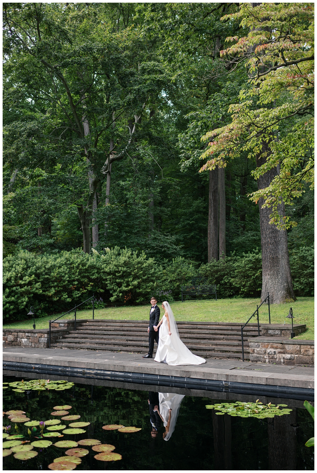 Black-tie summer garden wedding at Winterthur Museum