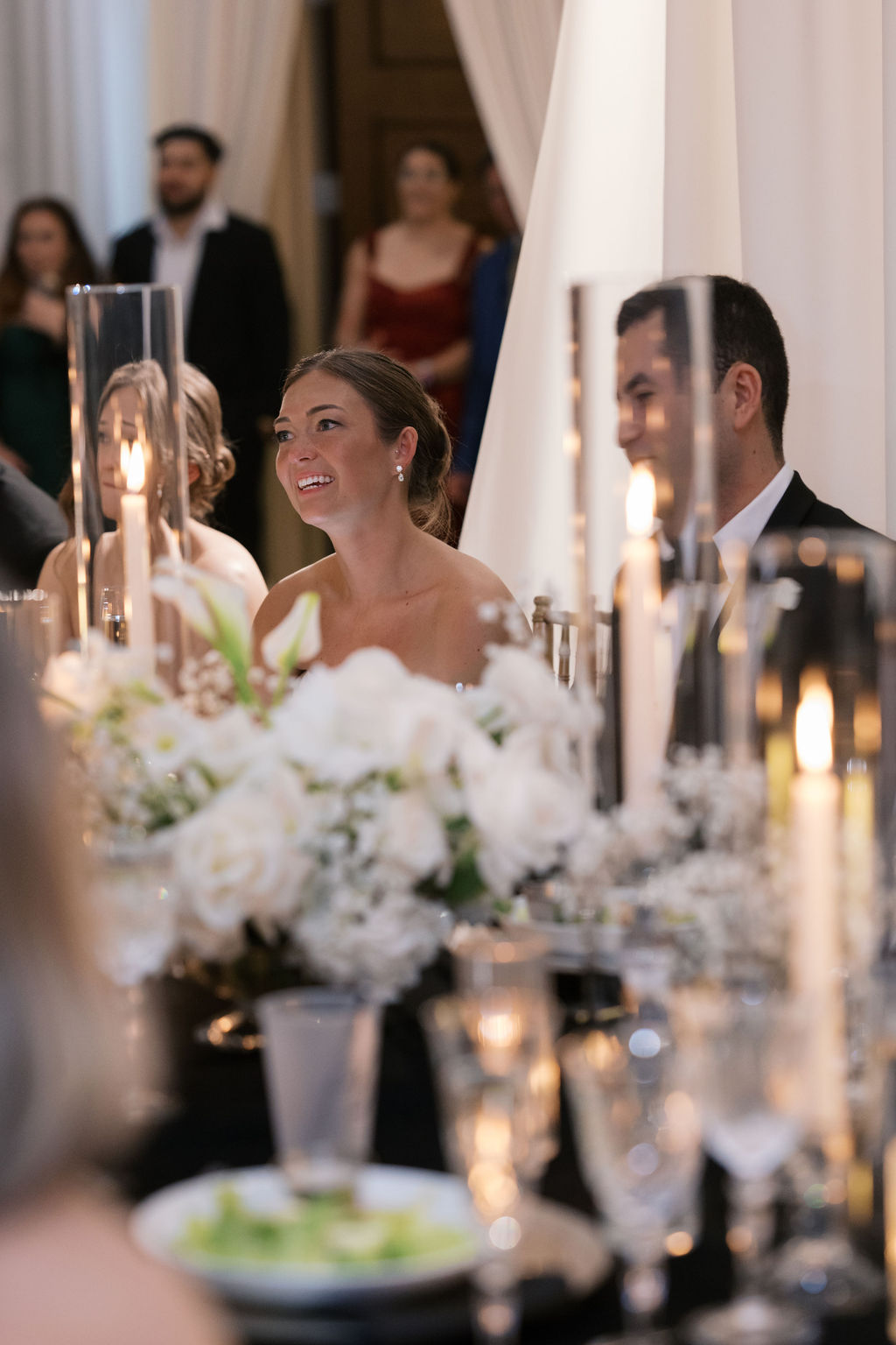 Elegant wedding reception at Barnes Foundation